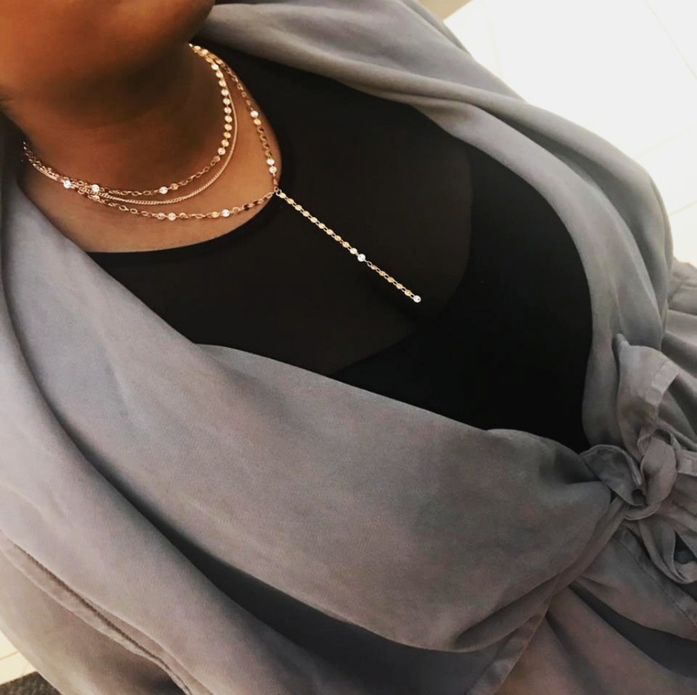 Rose gold drippy choker - Picture 2 of 2